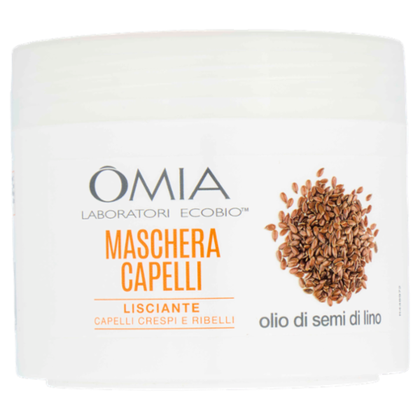 Omia Laboratori Ecobio Maschera Capelli Lisciante olio di semi di lino 250 ml