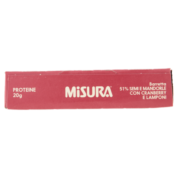 Misura Protein Barrette 51% Semi e Mandorle con Cranberry e Lamponi 4 x 30 g