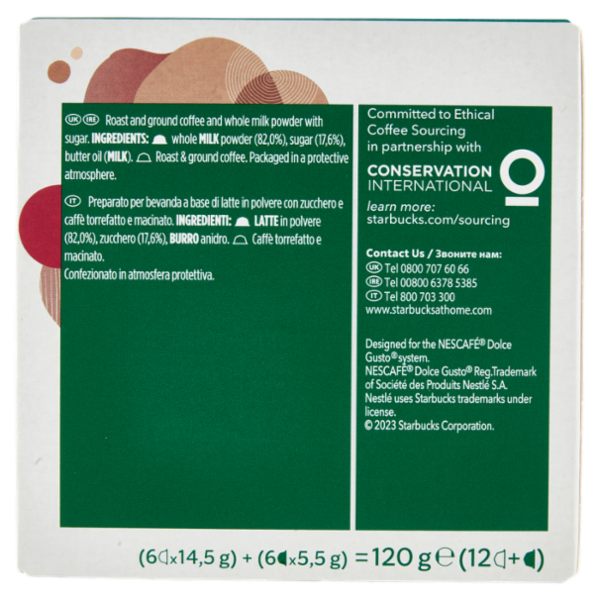 STARBUCKS Cappuccino by Nescafé Dolce Gusto 12 capsule 120 g