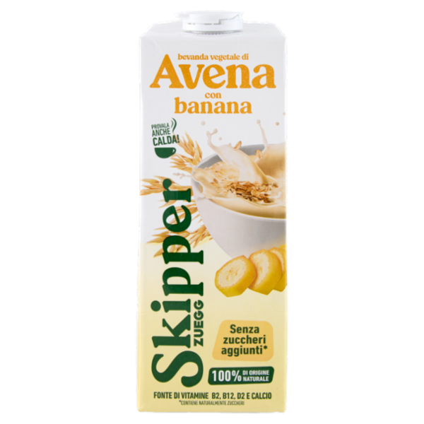 Zuegg Skipper bevanda vegetale di Avena con banana 1000 ml