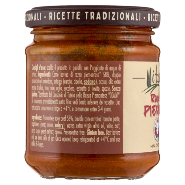 i toscanacci Ragù di Carne Piemontese 180 g