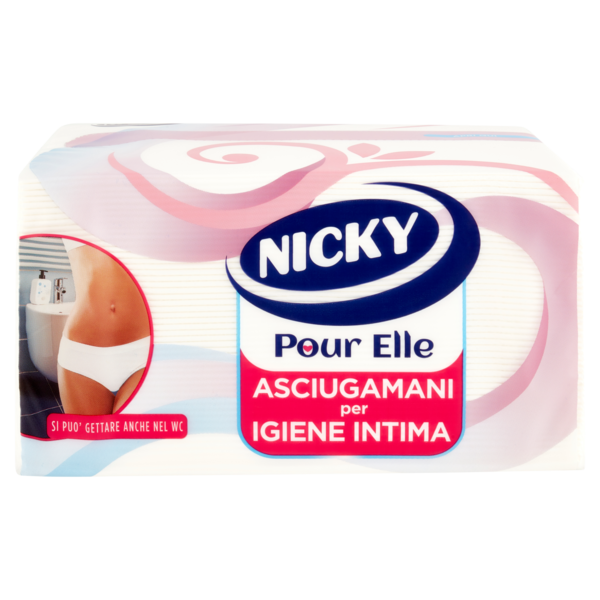 Nicky Pour Elle Asciugamani per Igiene Intima Fogli 100 pz