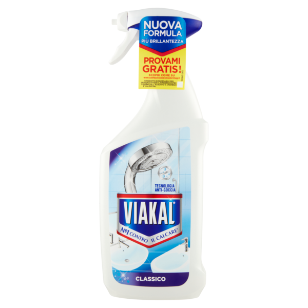 Viakal Detersivo Anticalcare Bagno e Cucina Classico Spray 670 ml