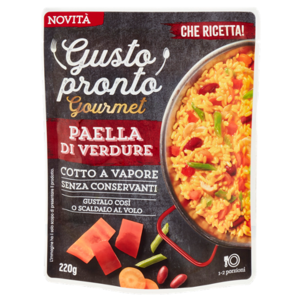 Gusto pronto Gourmet Paella di Verdure 220 g