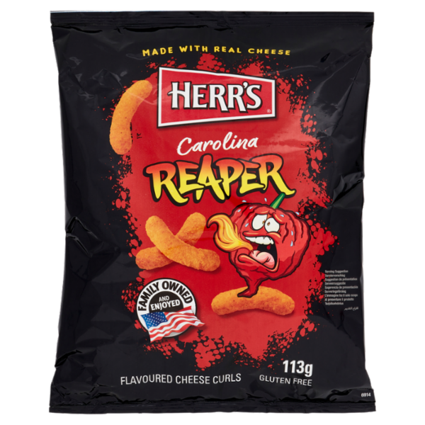 Herr's Carolina Reaper Cheese Curls 113 g