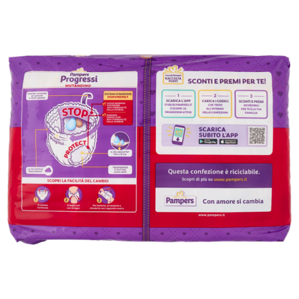 Pampers Progressi Mutandino Maxi 19 + 19 pz