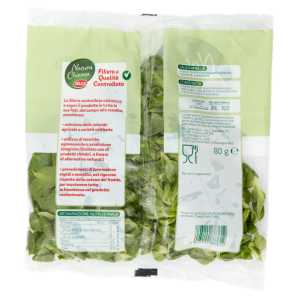 Selex Natura Chiama Valerianella Lavata e Pronta per il Consumo 80 g