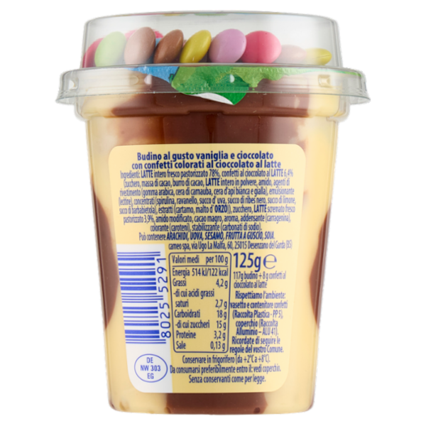 cameo Muu Muu Gusto Vaniglia + confetti al cioccolato al latte 125 g