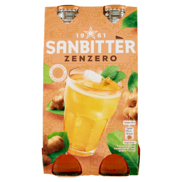 SANBITTÈR Zenzero 4x20cl