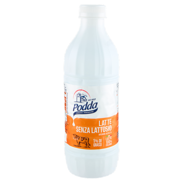 Podda Latte Senza Lattosio 1% di Grassi 1 litro