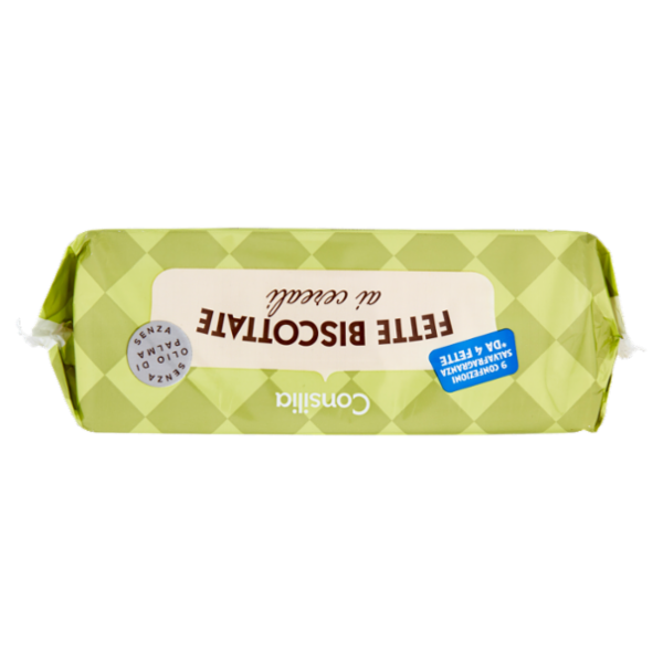 Consilia Fette Biscottate ai Cereali in Confezioni Salvafreschezza 9x4 fette 320 g