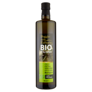 Poggio Delle Fattorie Bio Italiano Olio Extra Vergine Di Oliva Biologico 100% Italiano 750 Ml