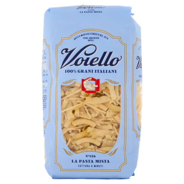 Voiello Pasta La Pasta Mista N°126 Grani 100% Italiani Trafilata Bronzo 500g