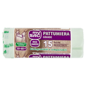 My Sac Eco Umido Pattumiera Grande 50x68 Cm Sacchi 15 Pz