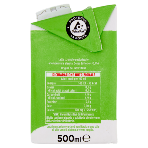 Granarolo Benessere Accadì Senza Lattosio Senza Grassi 500 ml