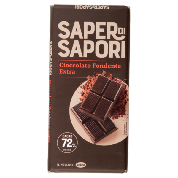 Selex Saper di Sapori Cioccolato Fondente Extra Cacao 72% 100 g