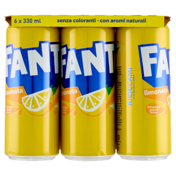 Fanta Lemon Sleek 6 x 33 cl
