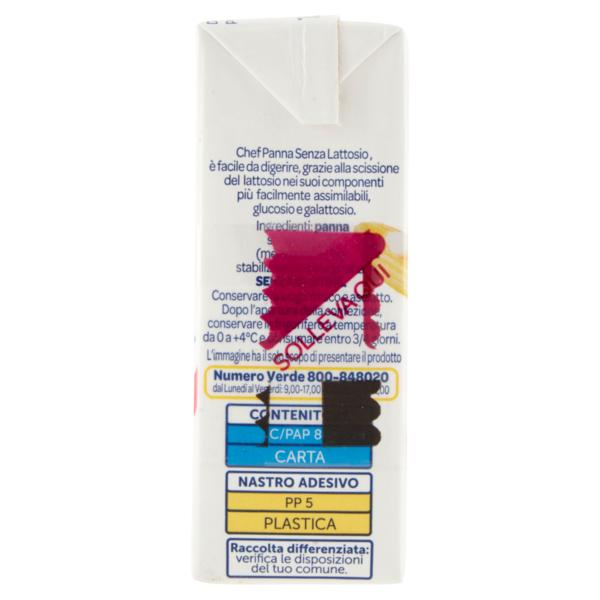 Chef Panna Senza Lattosio 3 x 125 ml