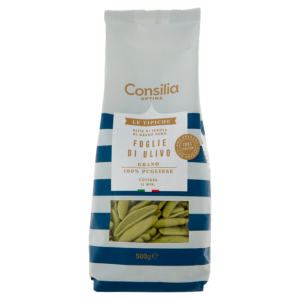 Consilia Optima Pasta Fresca di Semola Foglie d'Ulivo 100% Puglia 500 g