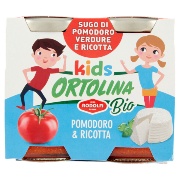 Ortolina kids Bio Pomodoro & Ricotta 2 x 100 g