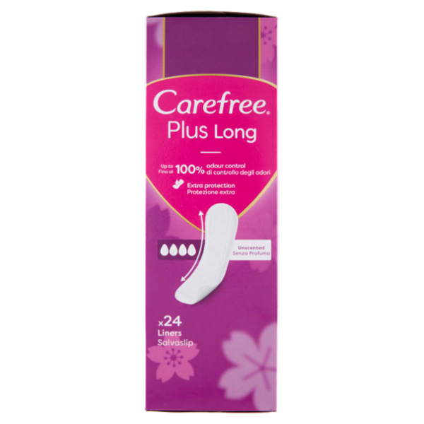 Carefree Plus Long Senza Profumo Salvaslip 24 pz