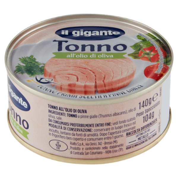 IL GIGANTE Tonno all'olio di oliva 140 g