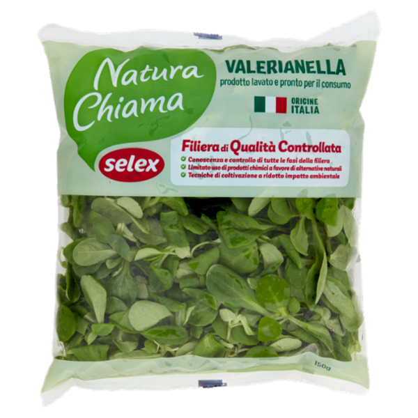 Selex Natura Chiama Valerianella Lavata e Pronta per il Consumo 150 g