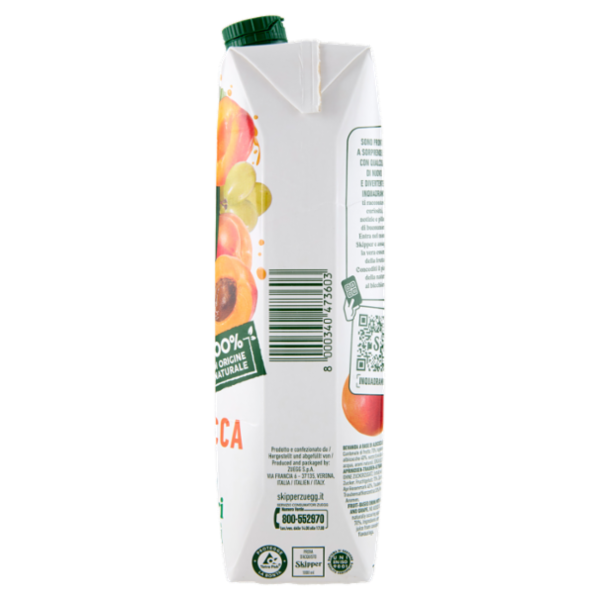 Zuegg Skipper Albicocca Senza zuccheri aggiunti 1000 ml