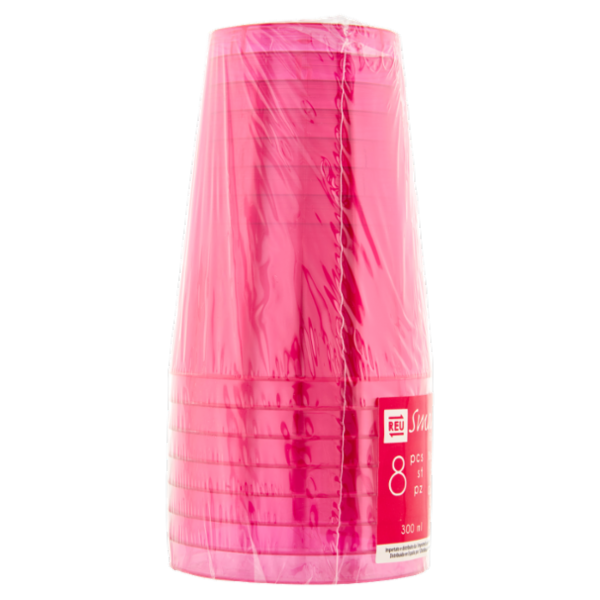 Smart Reusable Bicchieri Fuchsia 300 ml 8 pz