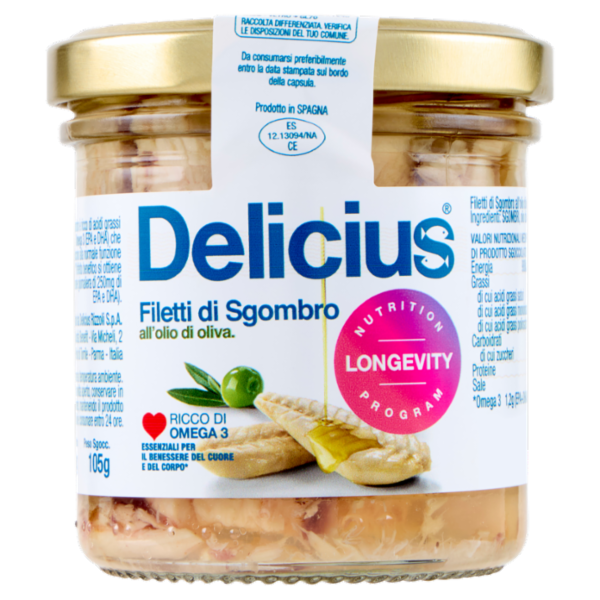Delicius Filetti di Sgombro all'olio di oliva 150 g