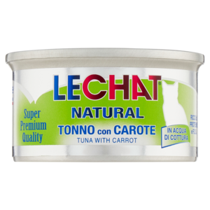 LeChat Natural Tonno Con Carote 80 g