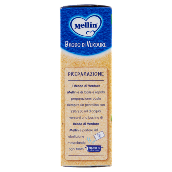 MELLIN Brodo di Verdure (10 bustine monodose da 8g) 80 g