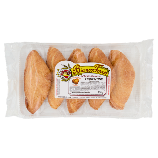 BiancoForno Fiorentine di pasta sfoglia con il 30% di confettura di albicocca 250 g
