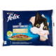 FELIX Le Ghiottonerie Selezioni con Verdure in Gelatina (Salmone/Zucchine & Trota/Fagiolini) 4 x 85g