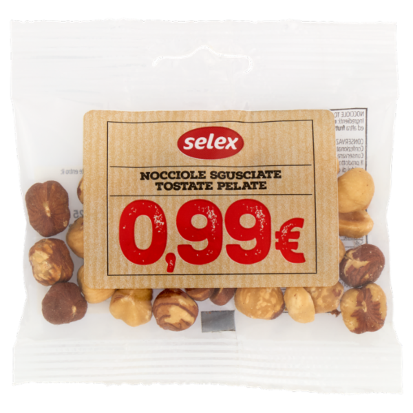 Selex Frutta Secca Nocciole Pelate e Tostate 30 g