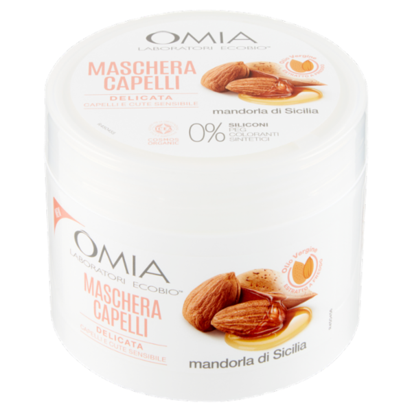 Omia Laboratori Ecobio Maschera capelli mandorla di Sicilia Delicata 250 ml