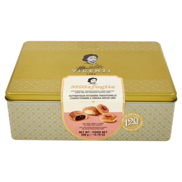 Matilde Vicenzi Millefoglie 192 Thin Crispy Layers of Fine Puff Pastry 390 g