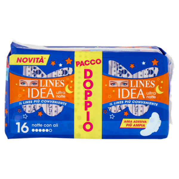 Lines Idea ultra notte con ali 16 pz