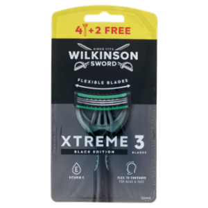 Wilkinson Sword Rasoio Usa&getta Xtreme 3 Black Edition 4+2