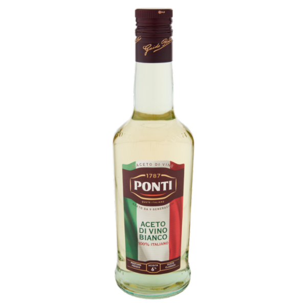 Ponti Aceto di Vino Bianco 100% Italiano 500 ml