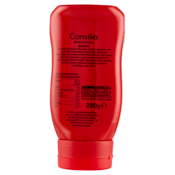 Consilia Ketchup Squeeze 280 g