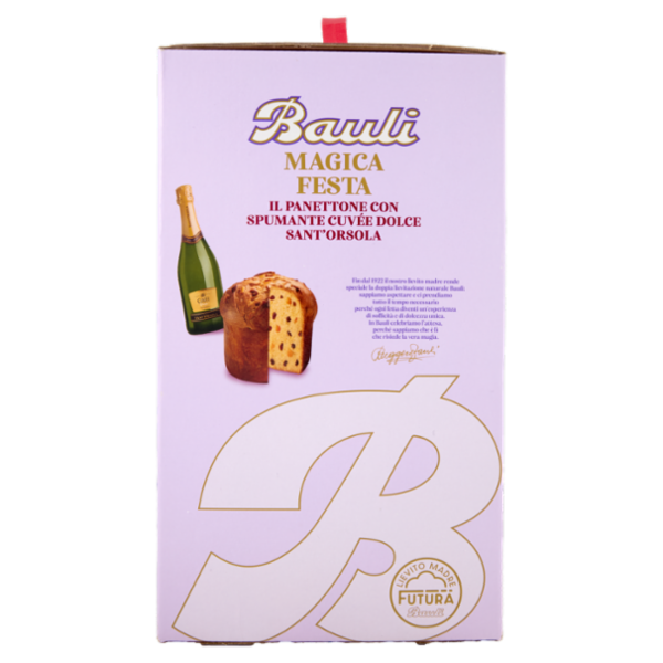Bauli Magica Festa Panettone Bauli 700 g + Spumante Cuvée dolce Sant'Orsola 75 cl
