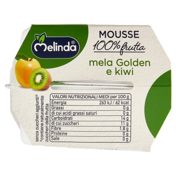 Melinda Mousse mela Golden e kiwi 2 x 100 g