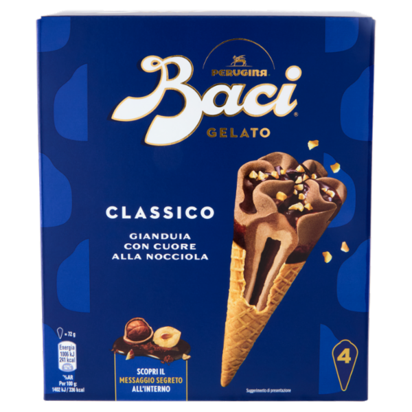 BACI PERUGINA Cono Classico 4x72g