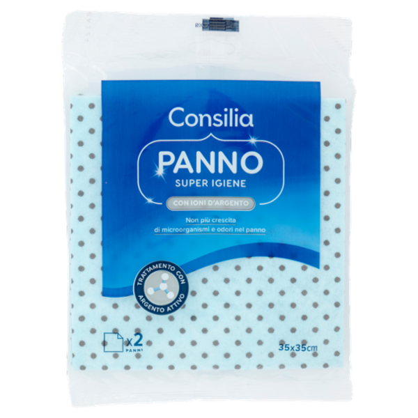 Consilia Panno Super Igiene con Ioni d'Argento 2 pz