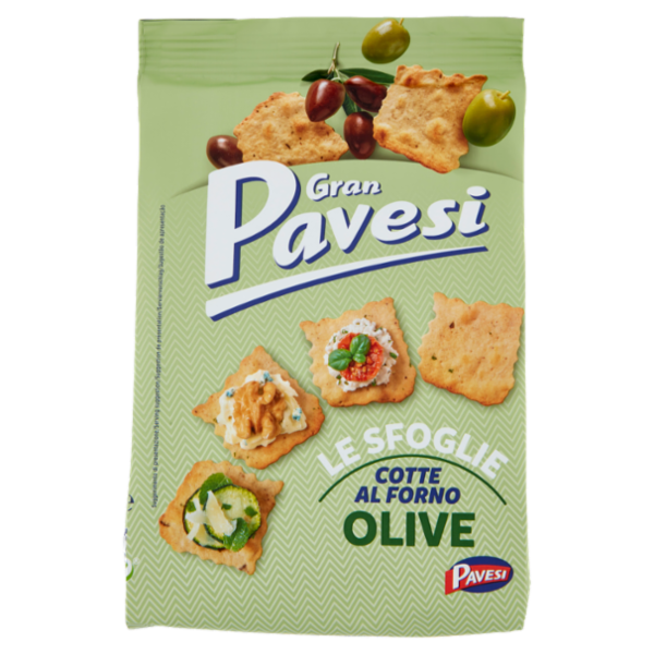 Gran Pavesi le Sfoglie Olive Snack Cotto al Forno 150g
