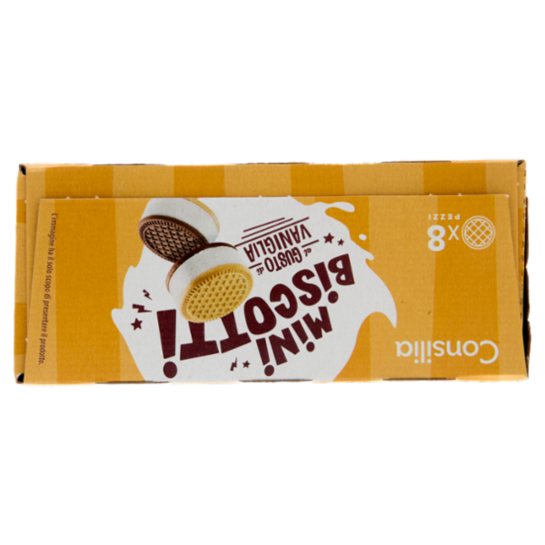 Consilia 8 Minibiscotti Ripieni di Gelato Vaniglia 280 g