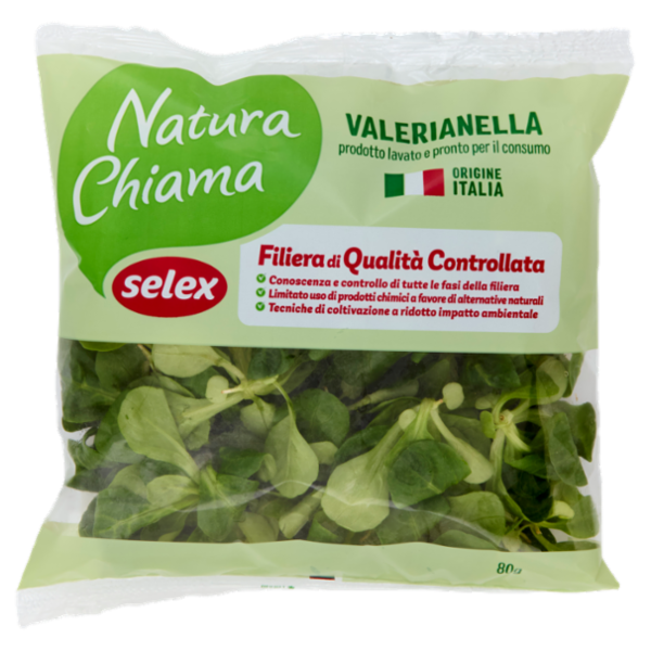 Selex Natura Chiama Valerianella Lavata e Pronta per il Consumo 80 g