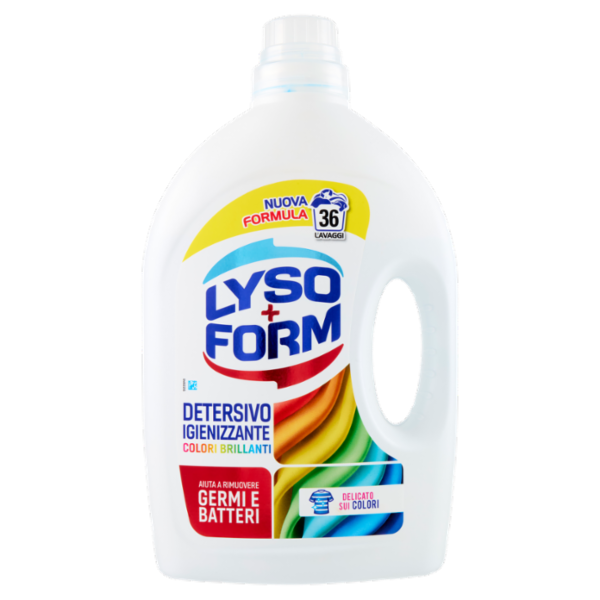 Lysoform Detersivo Igienizzante Colori Brillanti 36 Lavaggi 1,62 L