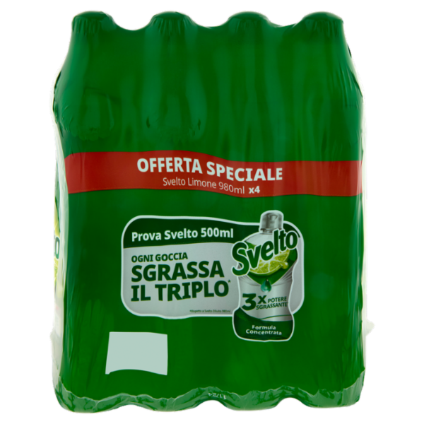 Svelto Clean Active Technology Limone 4 x 980 ml